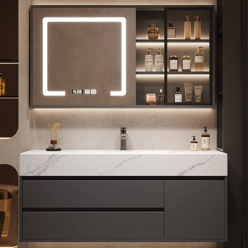 Home Bathroom Partition Wall - Luxury Modern Cupboard Space Saver Drawers