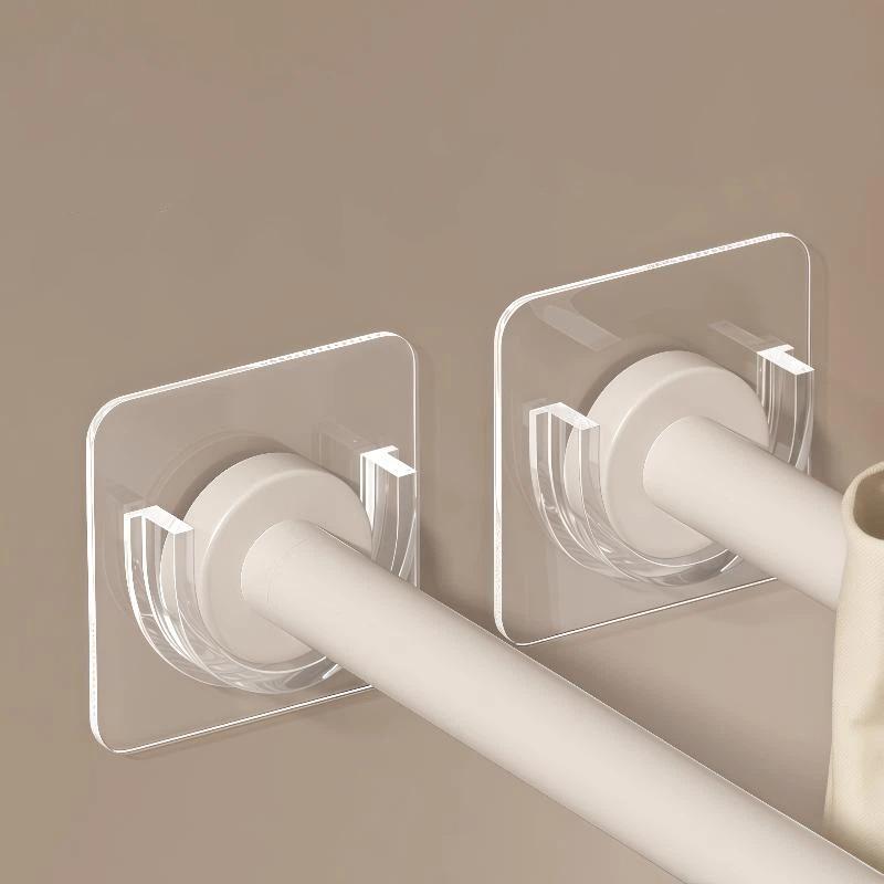Home Bathroom Window - No Drill Transparent Self Adhesive Curtain