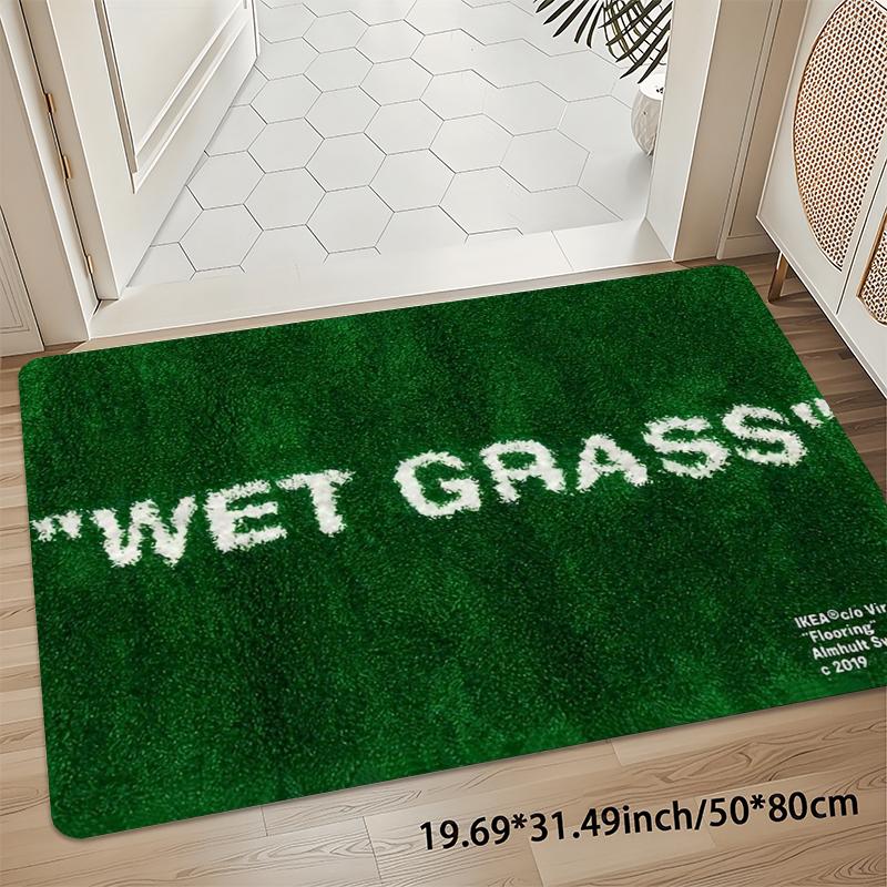 Home Bathroom Carpet - VIKAMA Light Luxury WET GRASS Green