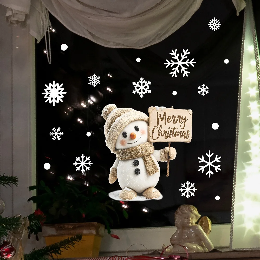 Christmas Window Stickers Cart - Home Bathroom Window ulasan dan harga