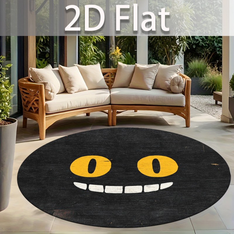 Round Halloween Horse Rug Cust - Home Bathroom Name ulasan dan harga