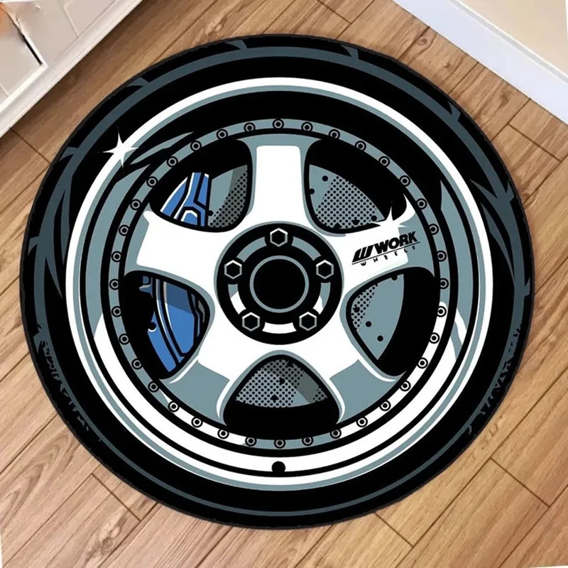 VIKAMA Car Hub Round Cushion S - Home Bathroom Carpet ulasan dan harga