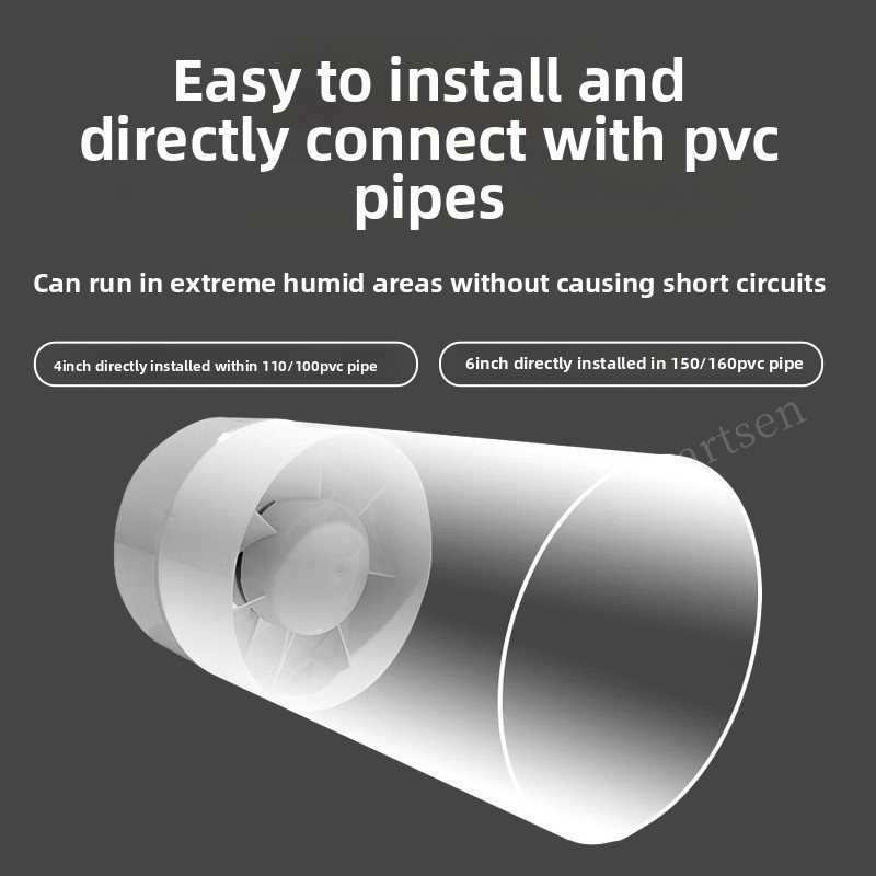 4/6 Inch Inline Duct Fan Air V - Home Bathroom Vent ulasan dan harga