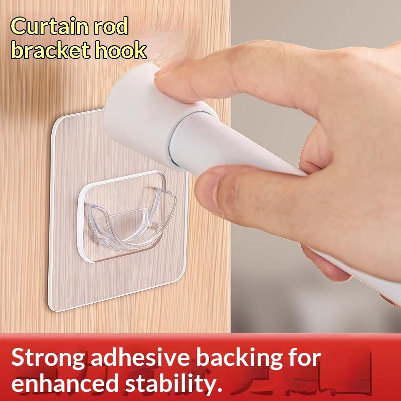 No Drill Transparent Self Adhe - Home Bathroom Window ulasan dan harga