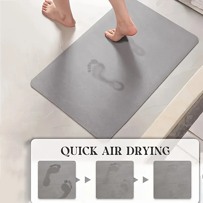 Square letter-print absorbent  - Home Bathroom Carpet ulasan dan harga