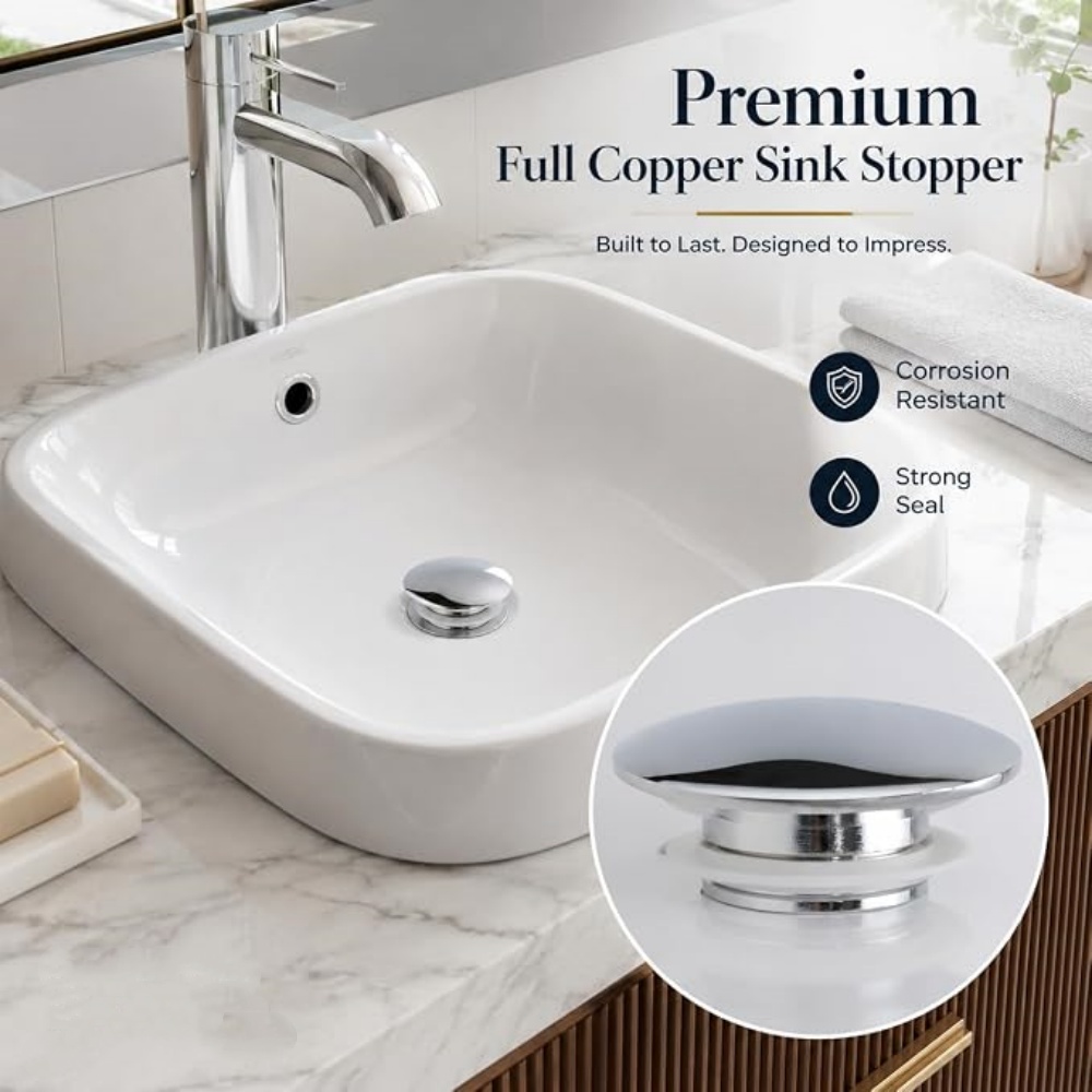 Washbasin Drain Press Type Lea - Home Bathroom Wash Basin ulasan dan harga