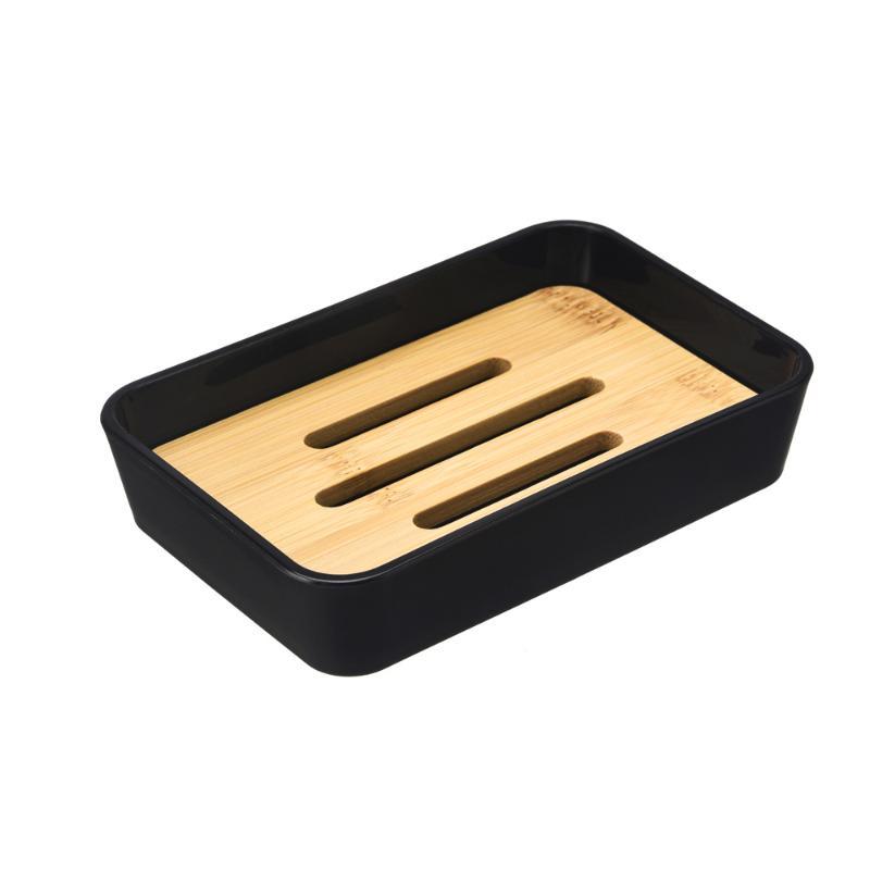 Soap Holder Bathroom Bamboo Dr - Jet Home Bathroom Accessories ulasan dan harga