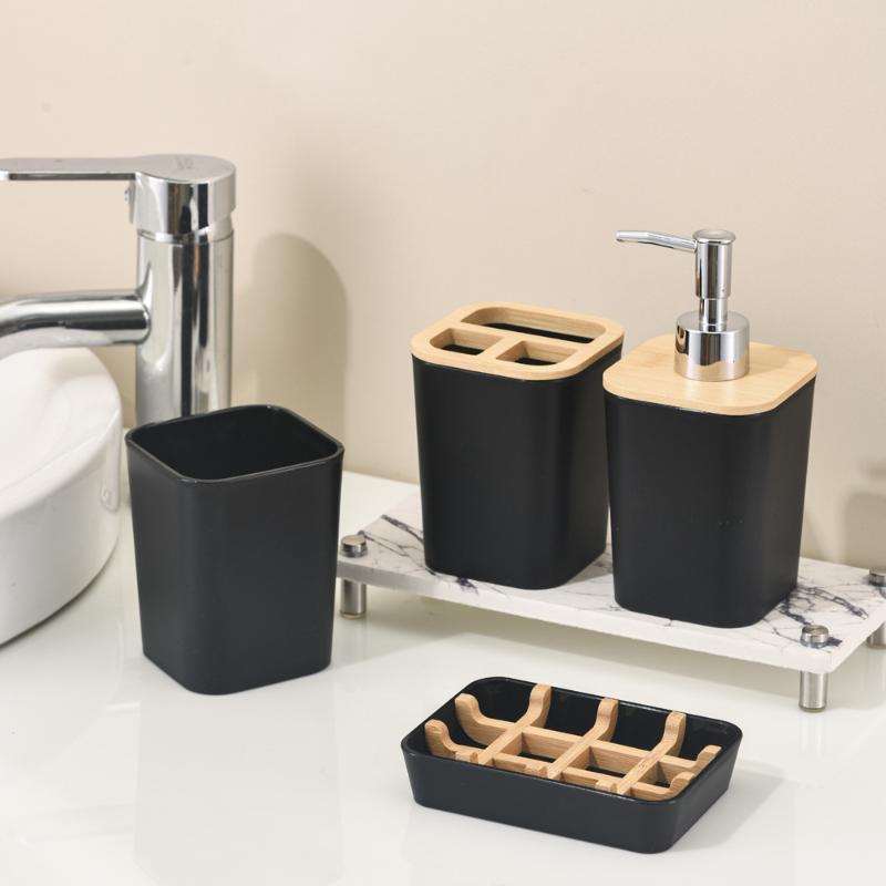 Soap Holder Bathroom Bamboo Dr - Jet Home Bathroom Accessories ulasan dan harga
