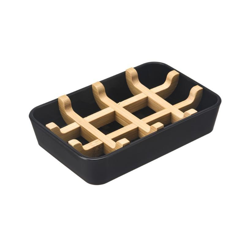 Soap Holder Bathroom Bamboo Dr - Jet Home Bathroom Accessories ulasan dan harga