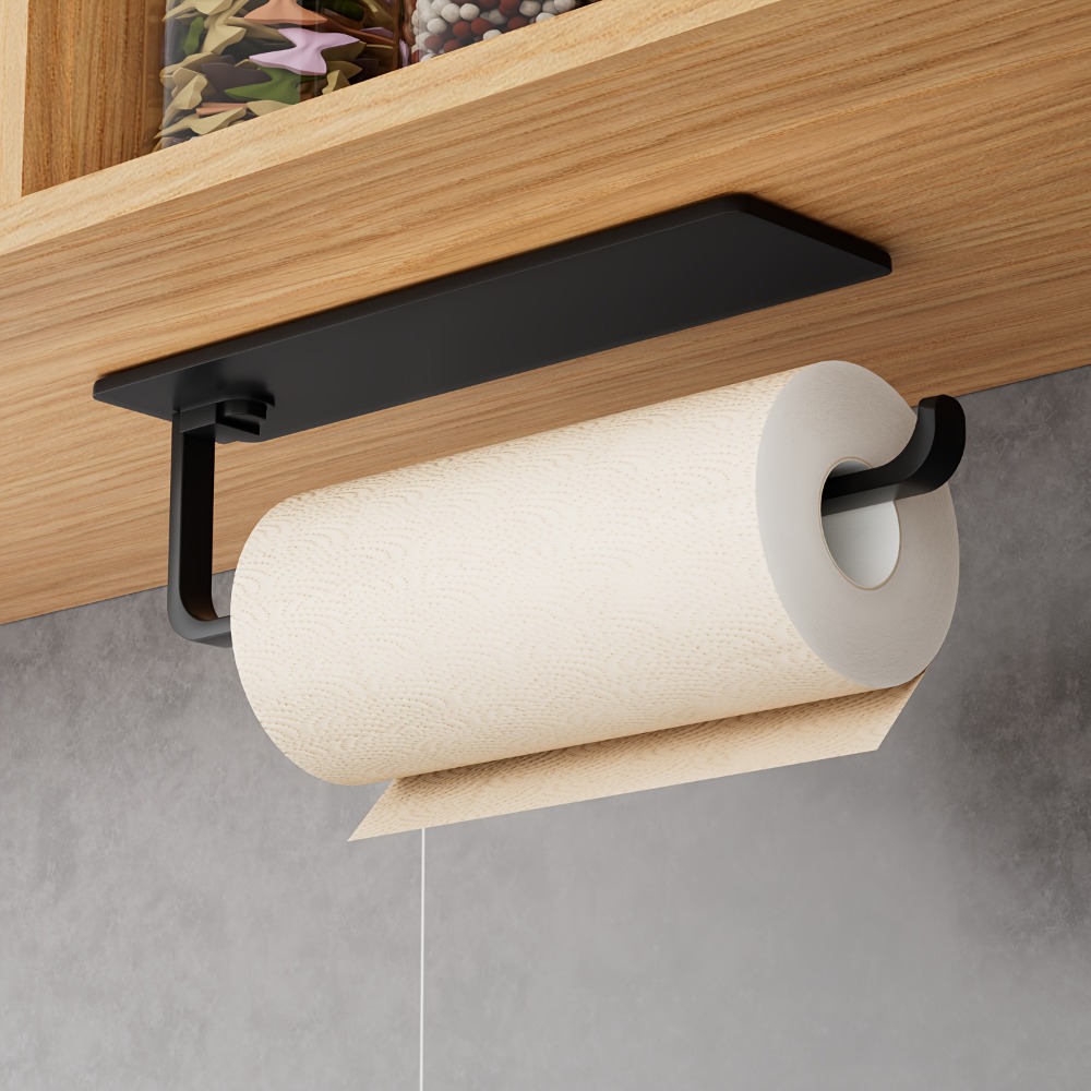 1pc Kitchen Towel Holder - Han - Home Bathroom Towel Dispenser ulasan dan harga