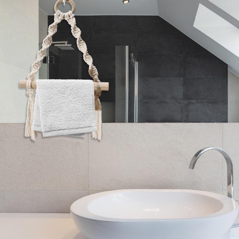 Hand Woven Wooden Toilet Paper - Home Bathroom Towel Dispenser ulasan dan harga