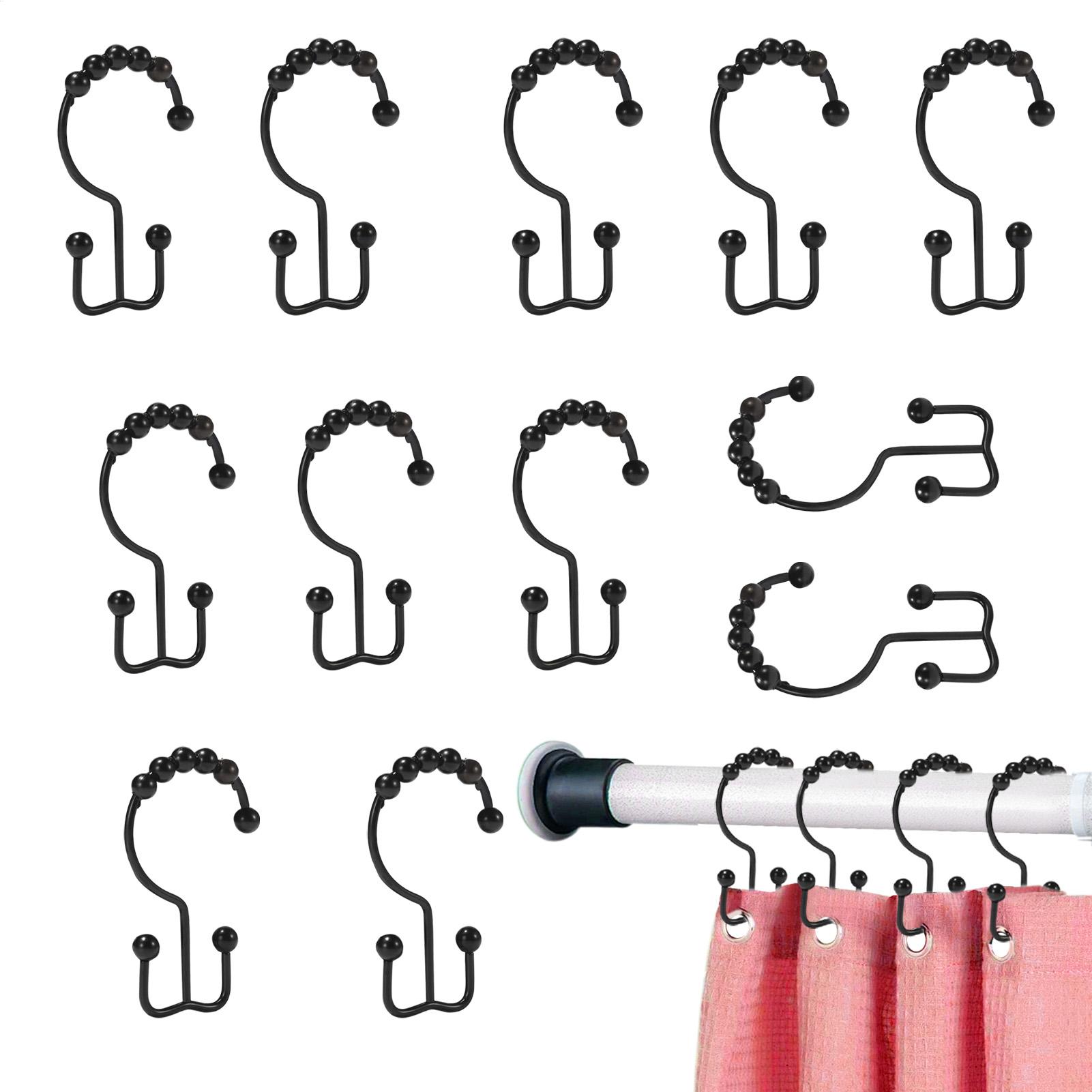 Shower Hooks 12 Pieces Double  - Home Bathroom Window ulasan dan harga
