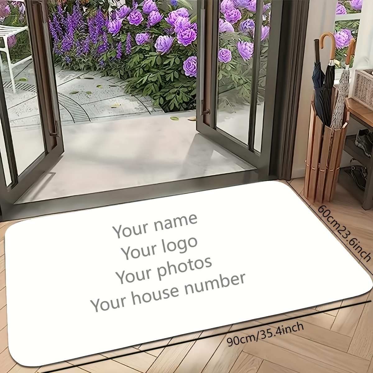 Customizable DIY Mat Entrance  - Home Bathroom Name ulasan dan harga