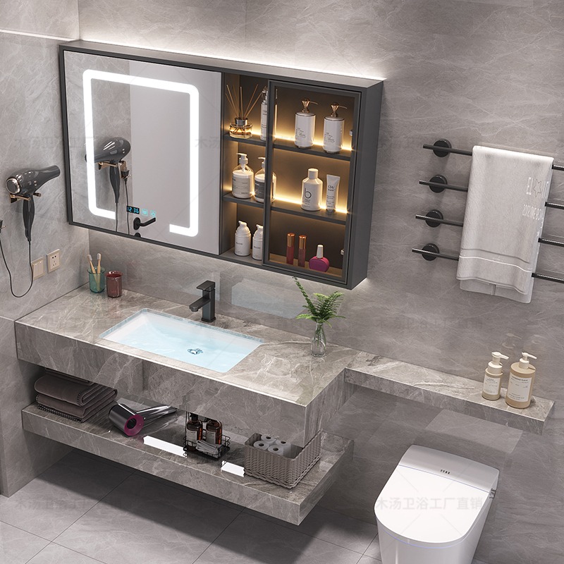 Vanity Mirror Cupboard Makeup  - Home Bathroom Partition Wall ulasan dan harga