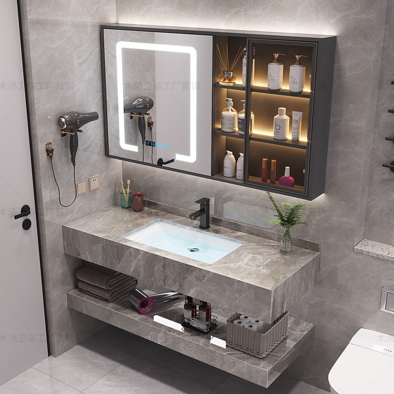 Vanity Mirror Cupboard Makeup  - Home Bathroom Partition Wall ulasan dan harga