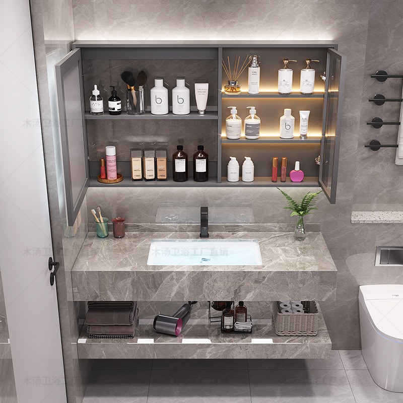 Vanity Mirror Cupboard Makeup  - Home Bathroom Partition Wall ulasan dan harga