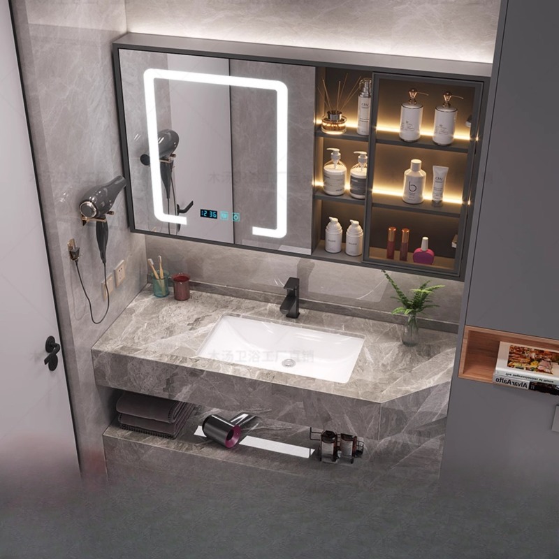 Vanity Mirror Cupboard Makeup  - Home Bathroom Partition Wall ulasan dan harga