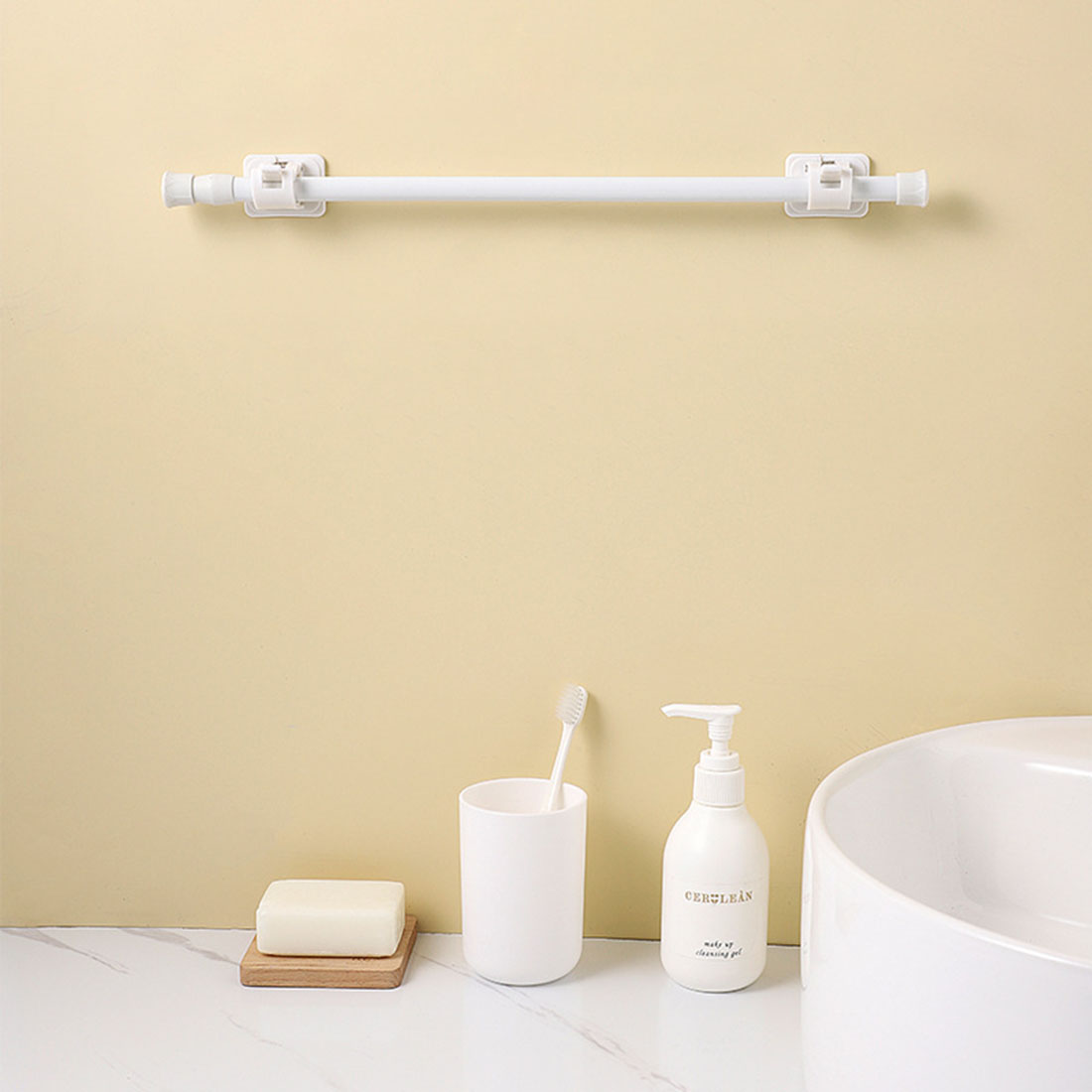 Multi purpose spring loaded te - Home Bathroom Window ulasan dan harga