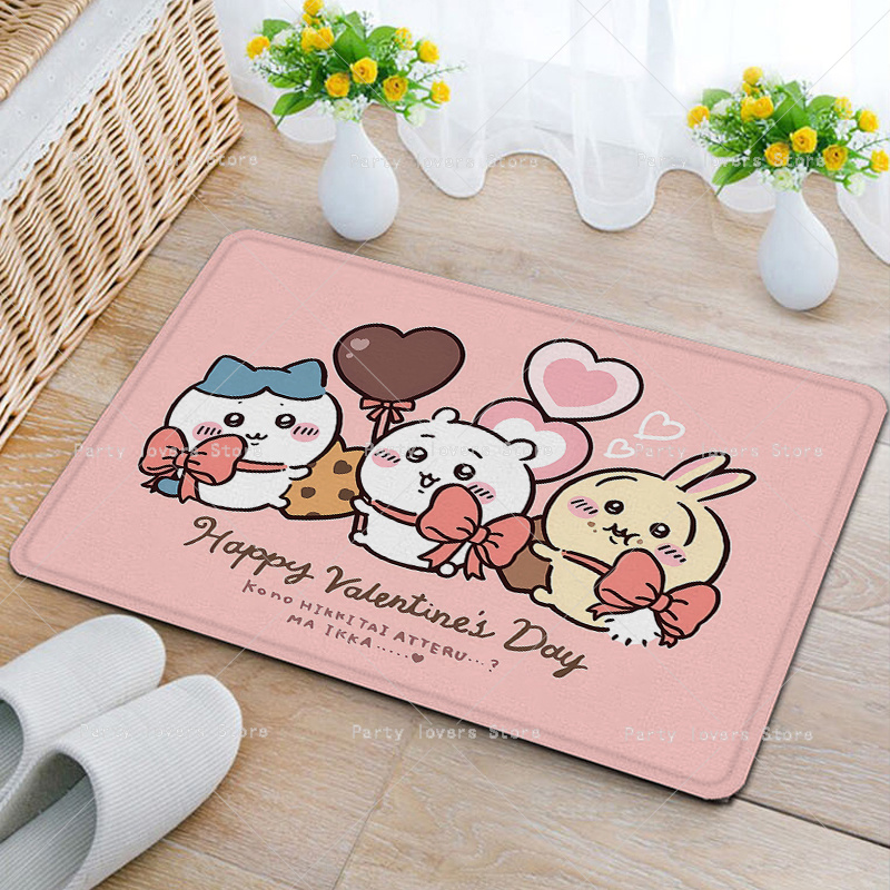 Anime Chiikawas Flannel Carpet - Home Bathroom Carpet ulasan dan harga