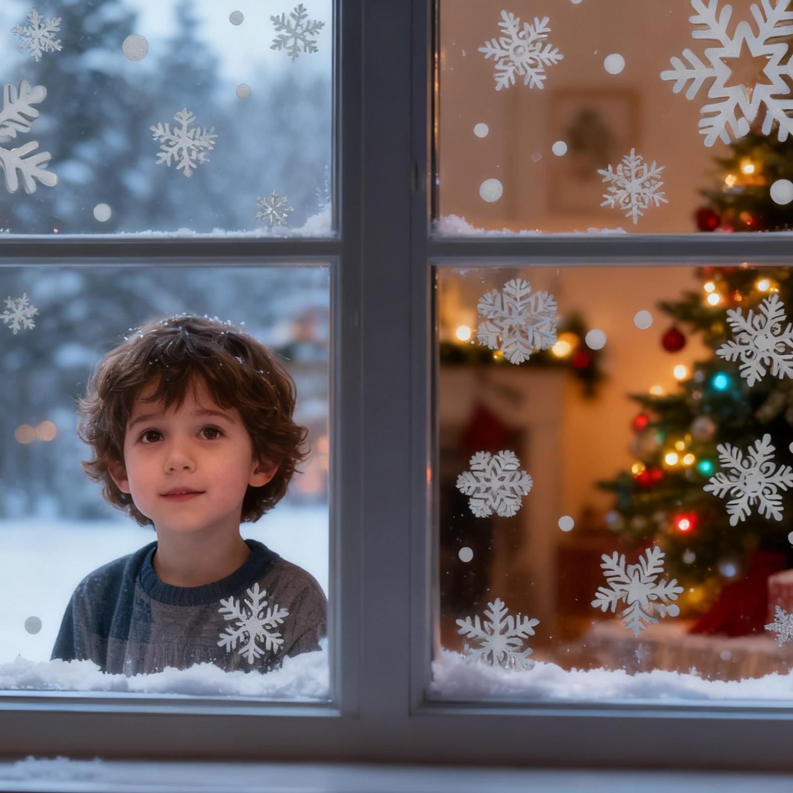 Holiday Window Clings Static R - Home Bathroom Window ulasan dan harga