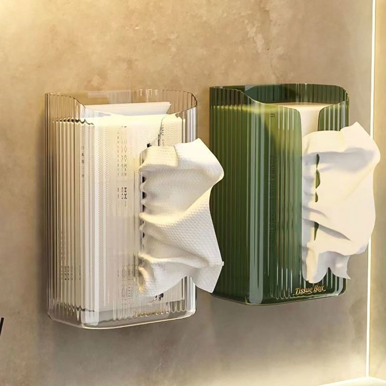 Wall Mounted Acrylic Tissue Bo - Home Bathroom Towel Dispenser ulasan dan harga