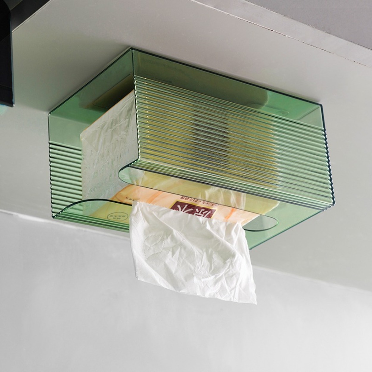 Wall Mounted Acrylic Tissue Bo - Home Bathroom Towel Dispenser ulasan dan harga