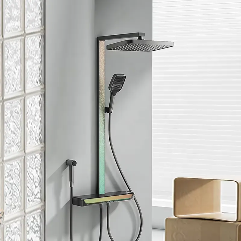 Brass Digital Waterfall Shower - Home For Bathroom ulasan dan harga