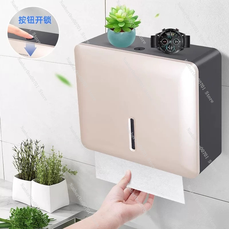 Punch-Free Wall Mount Paper Ha - Home Bathroom Towel Dispenser ulasan dan harga