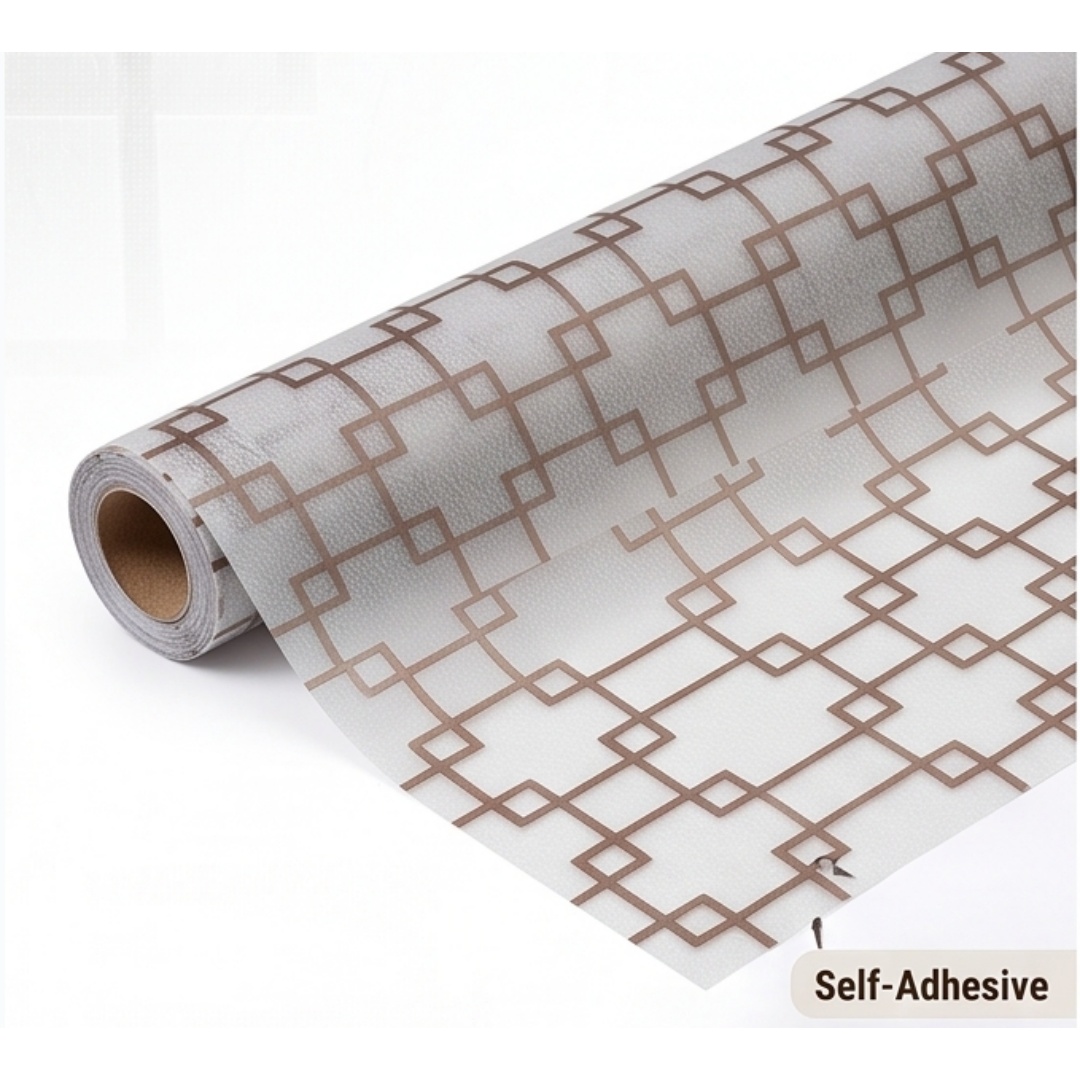 Oriental Lattice Square Printe - Home Bathroom Window ulasan dan harga