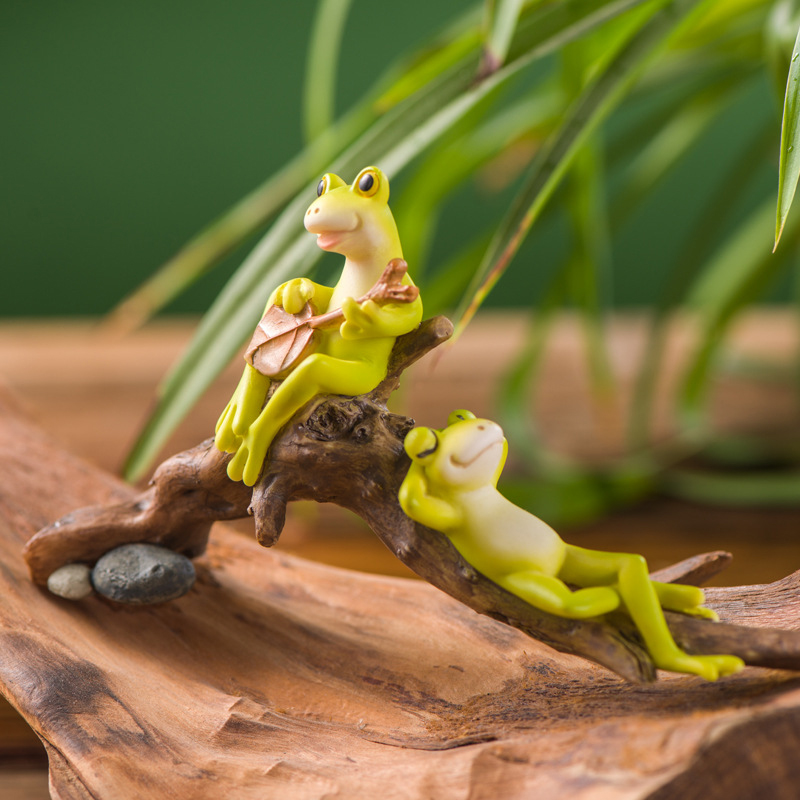 Resin Funny Frog Figurines For - Jet Home Bathroom Accessories ulasan dan harga
