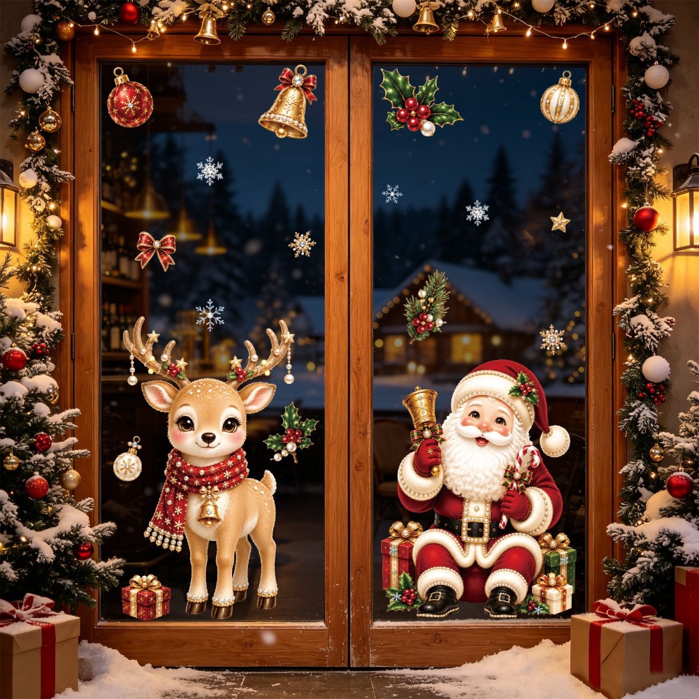 Christmas 2027 New Window Stic - Home Bathroom Window ulasan dan harga