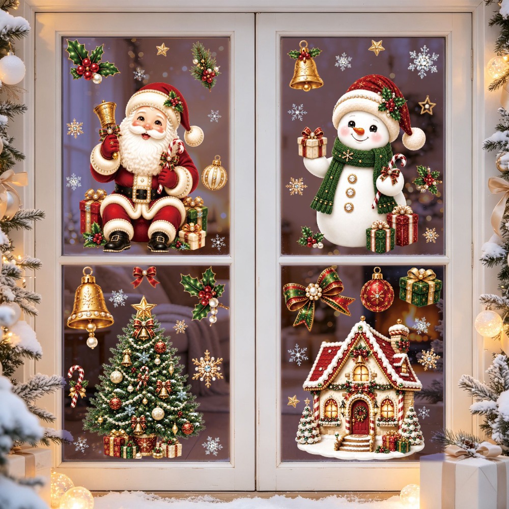 Christmas 2027 New Window Stic - Home Bathroom Window ulasan dan harga