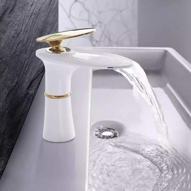 Waterfall Basin Faucet White G - Home Hardware Bathroom Sinks ulasan dan harga