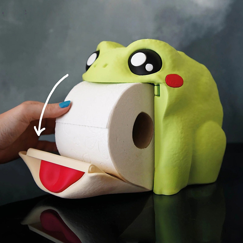 Funny Frog Tissue Box Portable - Home Bathroom Towel Dispenser ulasan dan harga