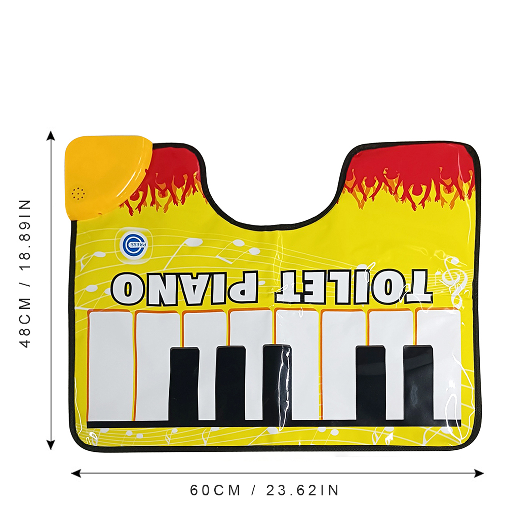 Toilet Piano Mat Novelty Potty - Home Bathroom Carpet ulasan dan harga