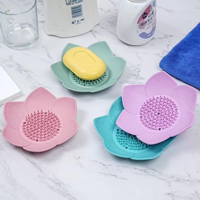 1pcs Bathroom Soap Box Lotus D - Jet Home Bathroom Accessories ulasan dan harga