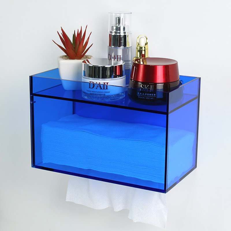 Acrylic Wall Mounted Tissue Bo - Home Bathroom Towel Dispenser ulasan dan harga