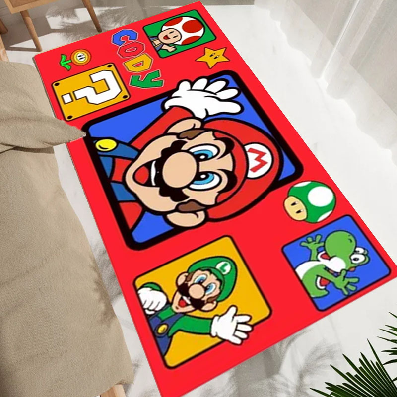 Cartoon S-Super M-Mario Bros G - Home Bathroom Carpet ulasan dan harga
