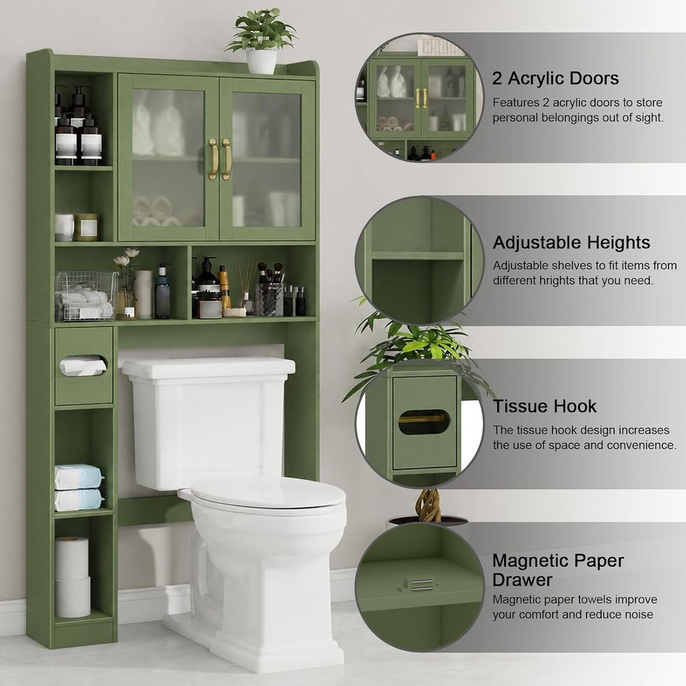 Space-Saving Acrylic Over-the- - Home For Bathroom ulasan dan harga