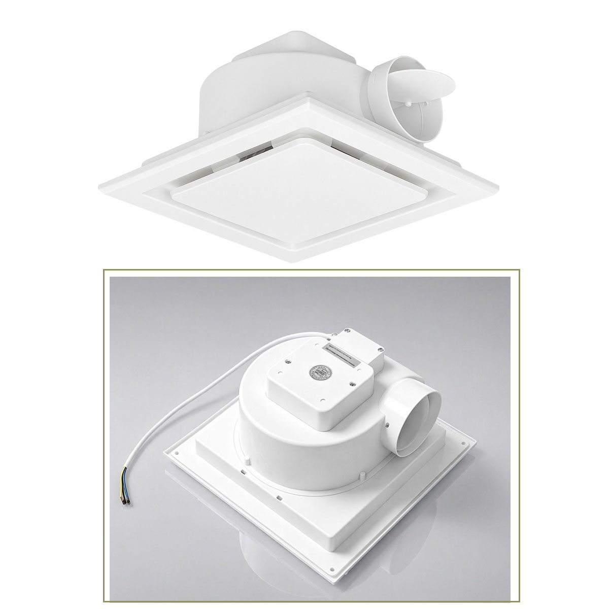 8/10/12‑inch Ceiling Duct Exha - Home Bathroom Vent ulasan dan harga
