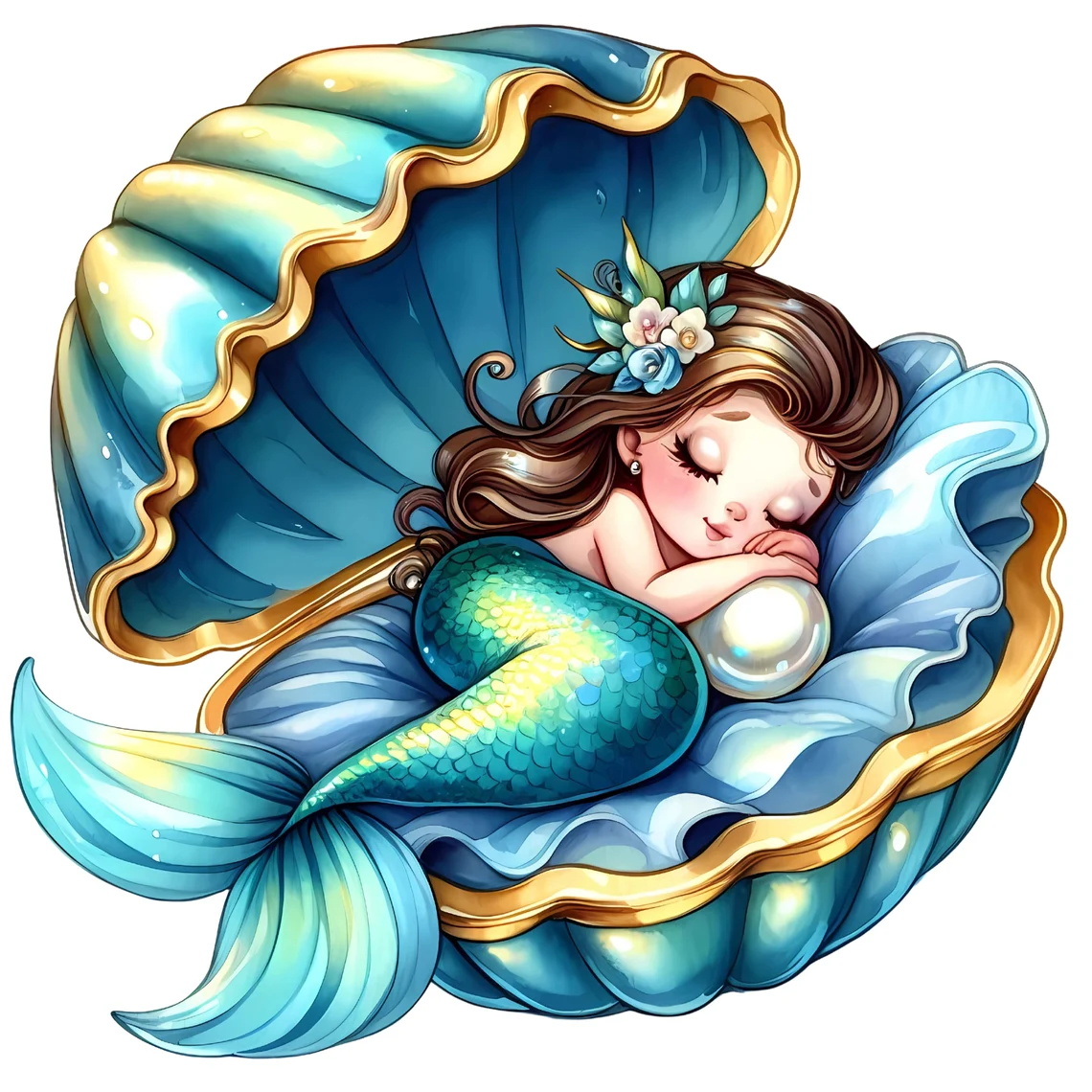 Pretty Mermaid Sticker, Water- - Home Bathroom Wall Tiles ulasan dan harga