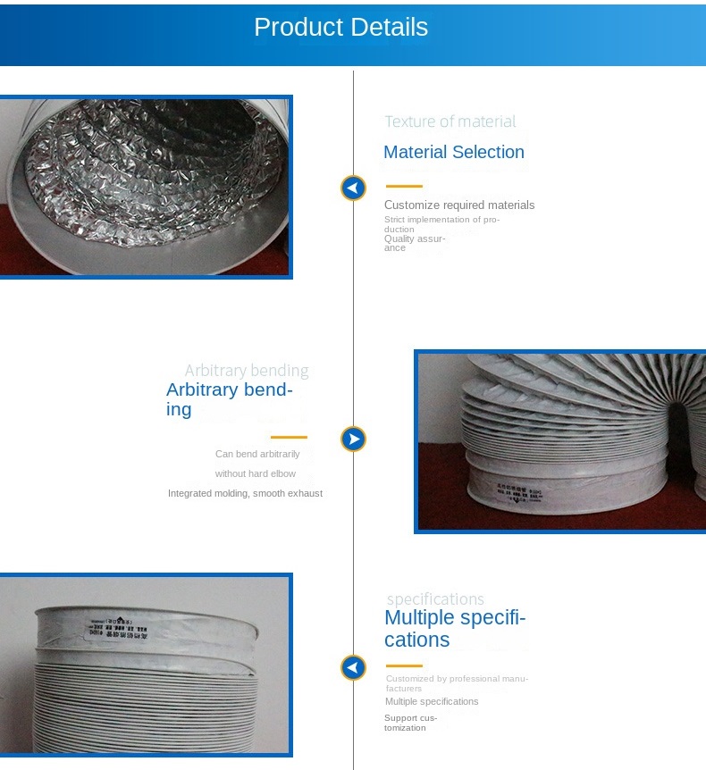 φ100-250mm White PVC Aluminum  - Home Bathroom Vent ulasan dan harga