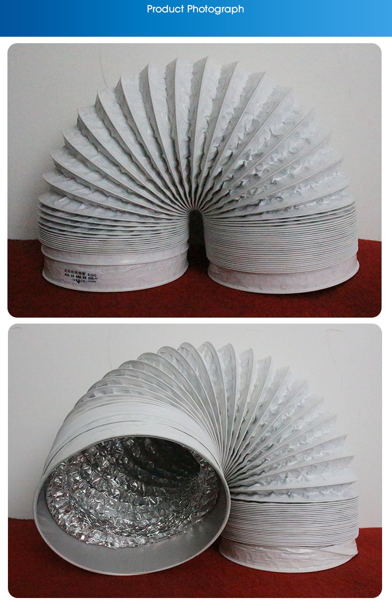 φ100-250mm White PVC Aluminum  - Home Bathroom Vent ulasan dan harga