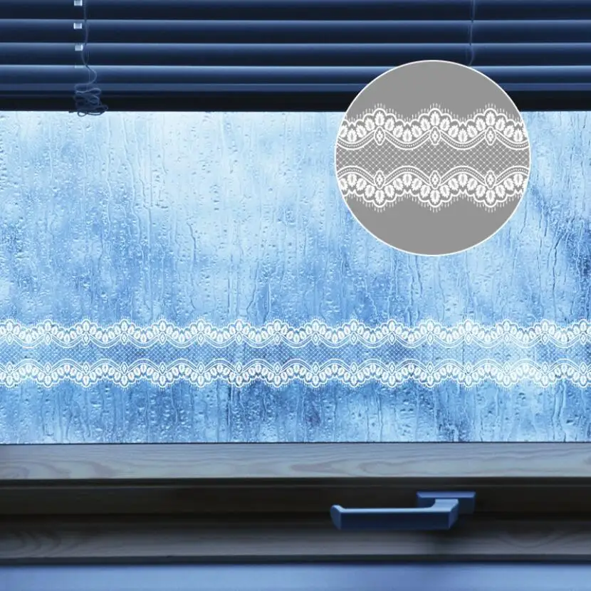 Sweet Lace Design Wallpaper Bo - Home Bathroom Window ulasan dan harga