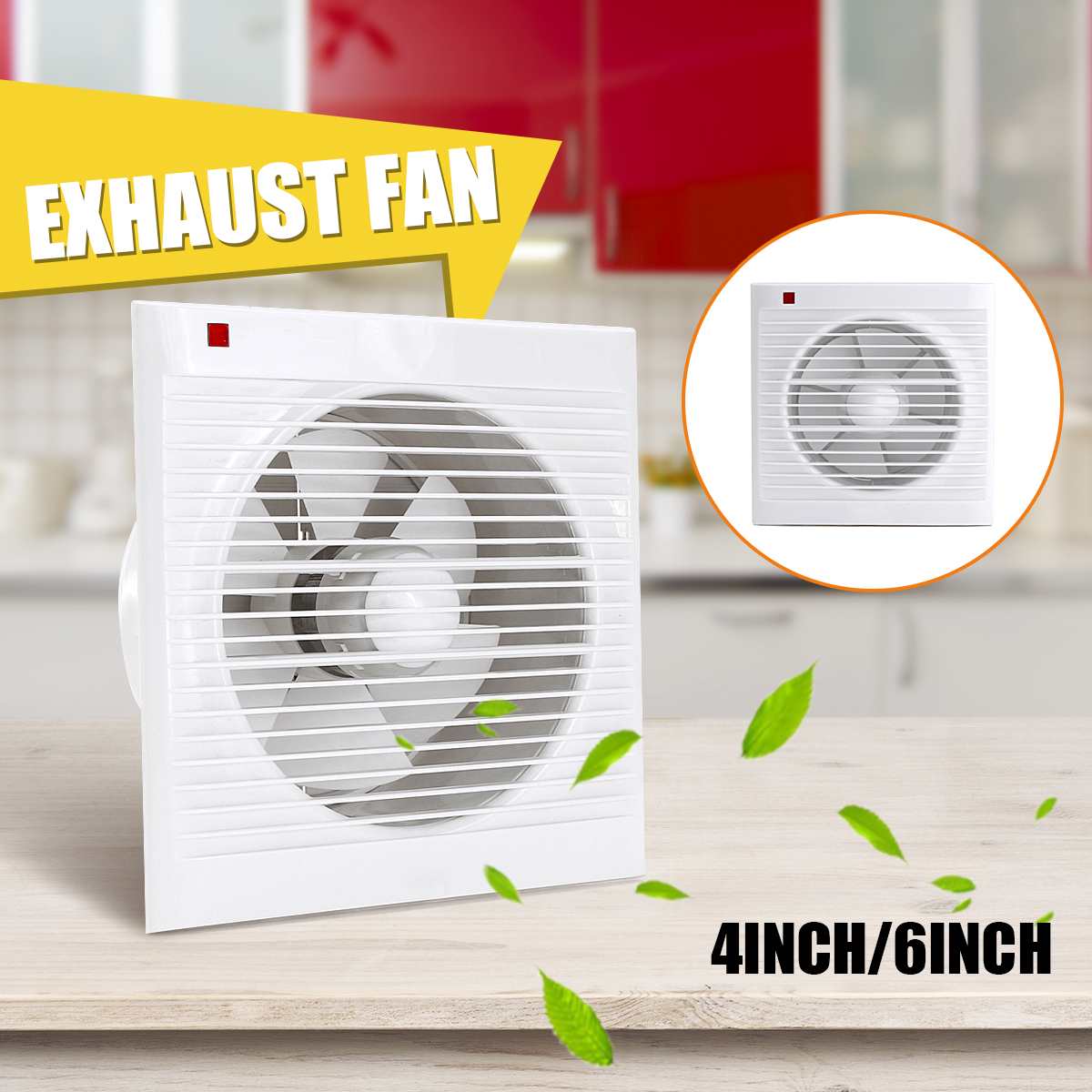 4 Inch 6 Inch 8 Inch 220V Mute - Home Bathroom Vent ulasan dan harga