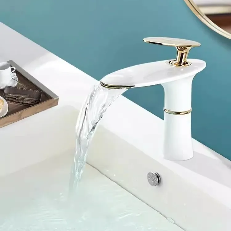 Waterfall Basin Faucet White G - Home Hardware Bathroom Faucets ulasan dan harga